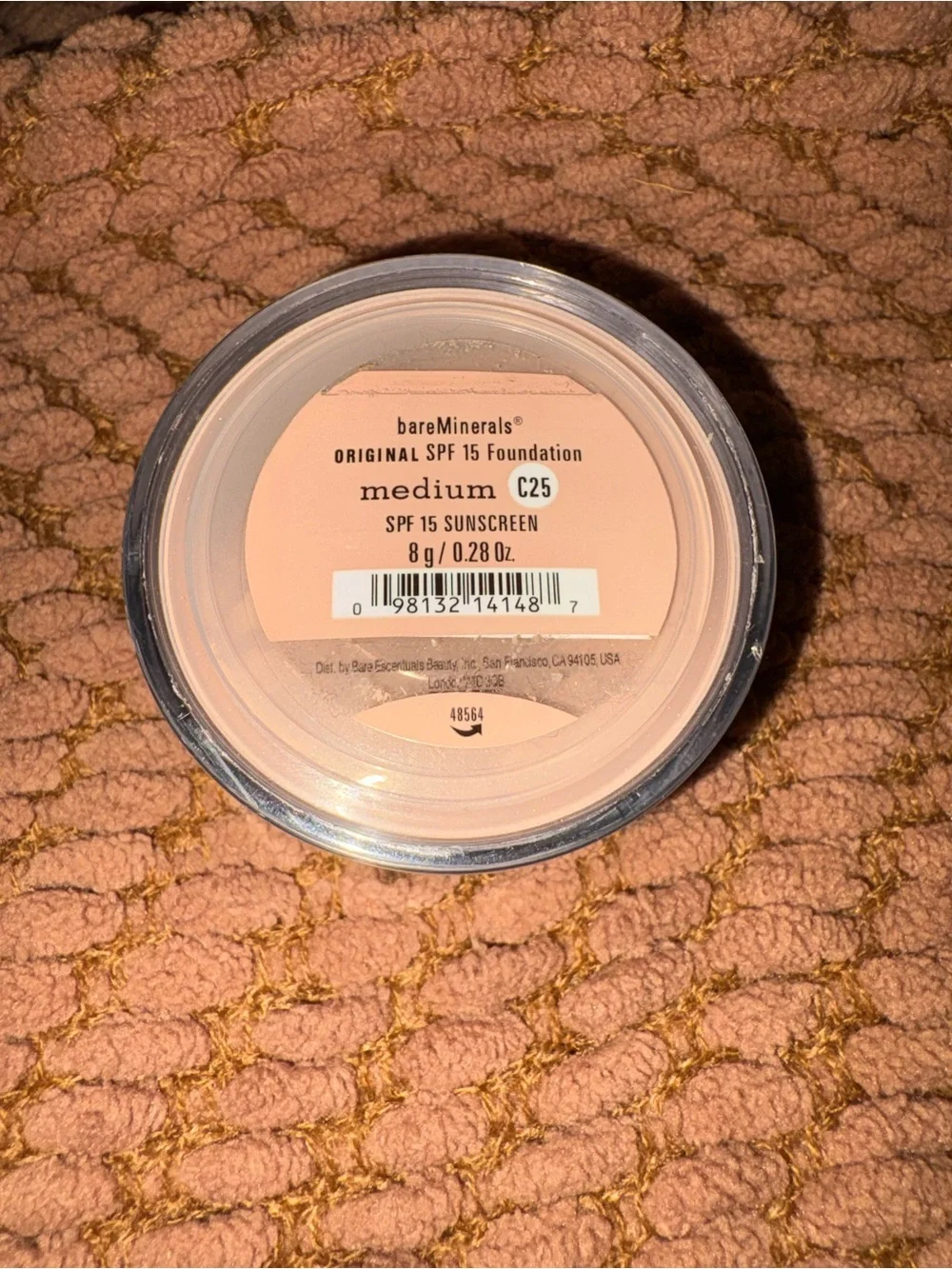 Bare Minerals Original SPF 15 Foundation Medium C25 New in Sealed Package